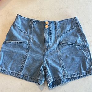Classy jean shorts.